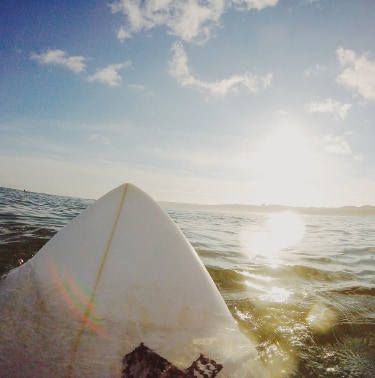 surfboard in the ocean