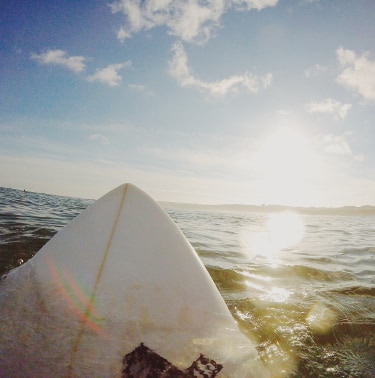 surfboard in the ocean