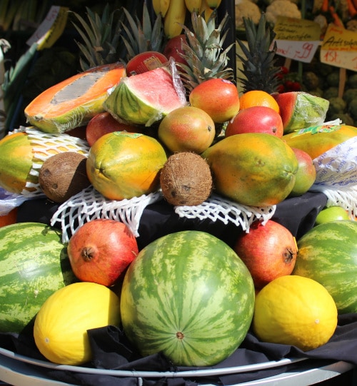 fruit in a market in Costa Rica